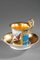 Early 19th Century German Porcelain Cup & Saucer, Set of 2, Image 2