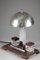 Art Deco Chromed Metal and Makassar Ebony Desk Lamp 5