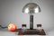 Art Deco Chromed Metal and Makassar Ebony Desk Lamp 2