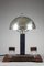 Art Deco Chromed Metal and Makassar Ebony Desk Lamp 4