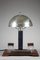 Art Deco Chromed Metal and Makassar Ebony Desk Lamp, Image 4