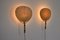 Uchiwa Wall Lamps by Ingo Maurer for M Design, 1970s , Set of 2 3