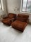 Maroon Lounge Chairs in Velvet, 1970s, Set of 2, Image 19