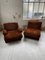 Maroon Lounge Chairs in Velvet, 1970s, Set of 2, Image 15