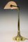 Jugendstil Tischlampe mit neuem Glasschirm, Wien, 1900er 10