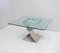 Steel and Glass Table, 1970s 2
