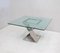 Table en Acier et Verre, 1970s 2