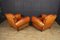 French Leather Club Armchairs 1940 , Set of 2 4