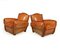 French Leather Club Armchairs 1940 , Set of 2, Image 2