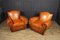 French Leather Club Armchairs 1940 , Set of 2 13