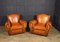 French Leather Club Armchairs 1940 , Set of 2, Image 12