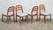 Chaises de Dyrlund, Danemark, 1970s, Set de 4 2