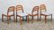Danish Chairs from Dyrlund, 1970s, Set of 4 2