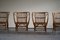 Danish Dining Chairs in Wicker by Robert Wengler, Set of 4, 1960s 13
