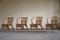 Danish Dining Chairs in Wicker by Robert Wengler, Set of 4, 1960s 6
