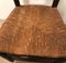 Wood and Straw Chairs, 1960s, Set of 4, Image 5