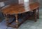Large Vintage English Folding Dining Table with Gate Gender in Solid Oak, 1930s, Image 6