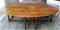 Large Vintage English Folding Dining Table with Gate Gender in Solid Oak, 1930s, Image 1