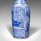 Vintage Japanese Art Deco Ceramic Vase in the Style of Delft, 1940s 11