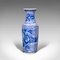 Vintage Japanese Art Deco Ceramic Vase in the Style of Delft, 1940s 6