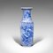 Vintage Japanese Art Deco Ceramic Vase in the Style of Delft, 1940s 5