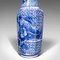 Vintage Japanese Art Deco Ceramic Vase in the Style of Delft, 1940s, Image 10