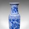 Vintage Japanese Art Deco Ceramic Vase in the Style of Delft, 1940s 9