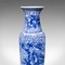 Vintage Japanese Art Deco Ceramic Vase in the Style of Delft, 1940s, Image 9