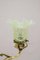 Solide Tischlampe mit Opalglas Schirm 3
