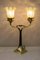 Solid Table Lamp with Opaline Glass Shade 6