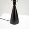 Black Ceramic Table Lamp from Søholm, Denmark, 1950s 3