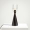 Black Ceramic Table Lamp from Søholm, Denmark, 1950s, Image 5