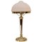 Neoclassical Table Lamp with Original Glass Shade 1