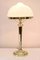 Neoclassical Table Lamp with Original Glass Shade 2