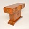 Art Deco Burr Walnut Console Table from Hille 9