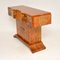 Art Deco Burr Walnut Console Table from Hille 12
