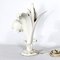 Lámpara de mesa italiana de porcelana blanca, años 30, Imagen 4