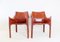 Cab 413 Leather Chairs by Mario Bellini for Cassina, Set of 2 1