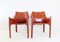 Cab 413 Leather Chairs by Mario Bellini for Cassina, Set of 2, Image 1