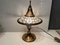 Vintage Crystal Brass Table Lamps, 1960s, Set of 2, Image 3