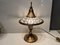 Lámparas de mesa vintage de cristal y latón, años 60. Juego de 2, Imagen 8
