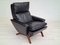 Danish Black Leather Armchair by Georg Thams for Vejen Polstermøbelfabrik, 1960s 4