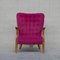 Mid-Century Oak Repos Armchair by Guillerme Et Chambron, Image 3