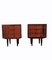 Rosewood Mid-Century Night Stands, Set of 2 1