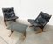 Mid-Century Norwegian Siesta Lounge Chairs and Glass Side Table Set by Ingmar Relling for Westnofa 2