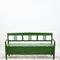 Hungarian Forest Green Settle Bench, Image 1