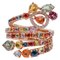 Bague Saphir Multicolore, Diamant et Or Rose 18 Carats 1