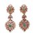 Diamond, Ruby, Emerald, Sapphire & 14 Karat Rose Gold Dangle Earrings, Set of 2 3