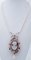 Diamonds, Emeralds, Sapphires, Rubies, Pearls, Cameo, 14kt Gold and Silver Necklace 2