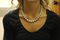 Diamant, Silber, Perle & Weißgold Perlen Halskette mit Schließe 5